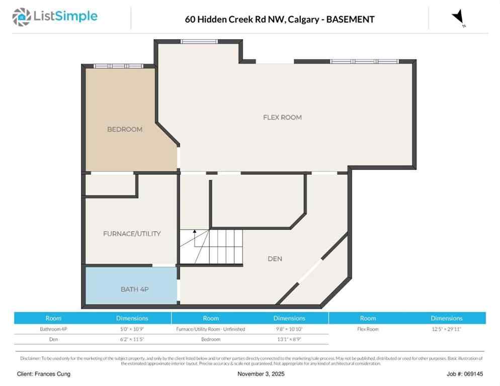 MLS® A2269268 - 60 Hidden Creek Road NW in Hidden Valley Calgary, Residential