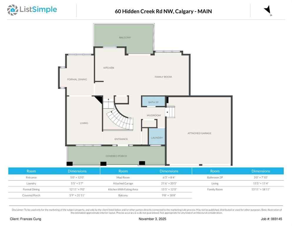 MLS® A2269268 - 60 Hidden Creek Road NW in Hidden Valley Calgary, Residential
