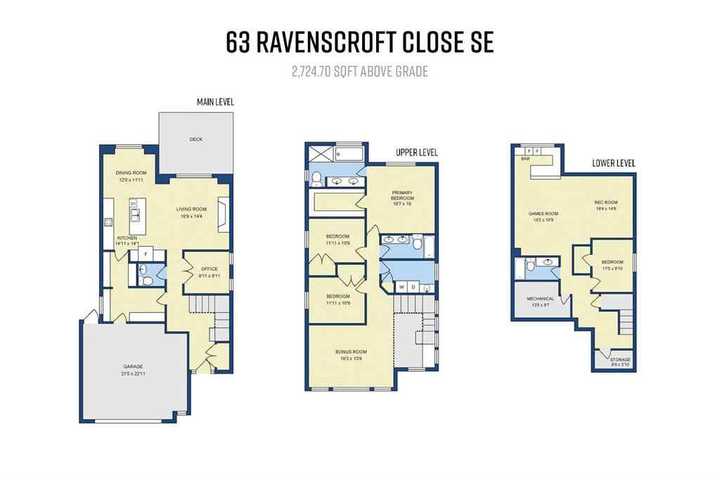 MLS&reg; # A2269307 - 63 Ravenscroft Close SE in Ravenswood Airdrie, Residential Open Houses