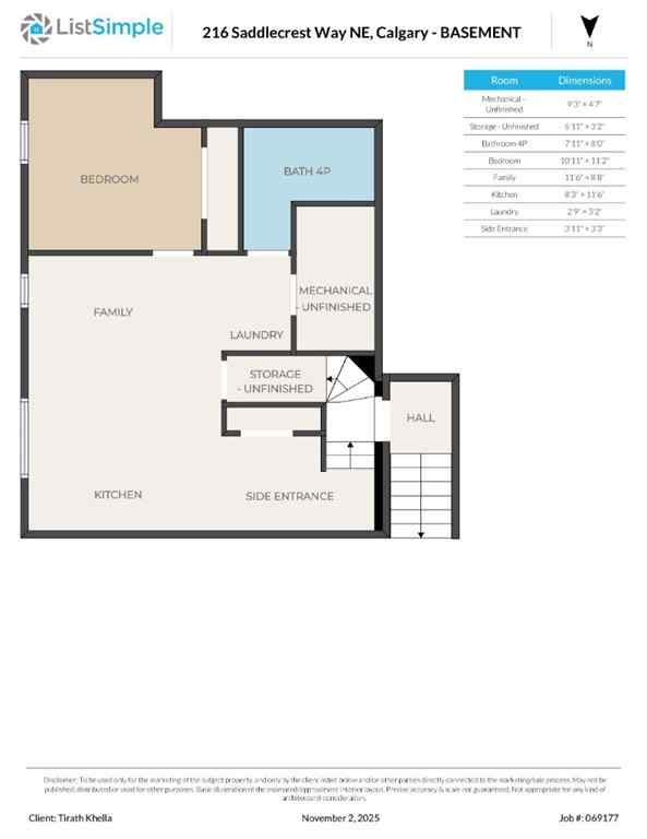 MLS® A2269316 - 216 Saddlecrest Way NE in Saddle Ridge Calgary, Residential