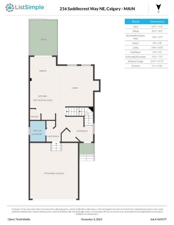 MLS® A2269316 - 216 Saddlecrest Way NE in Saddle Ridge Calgary, Residential