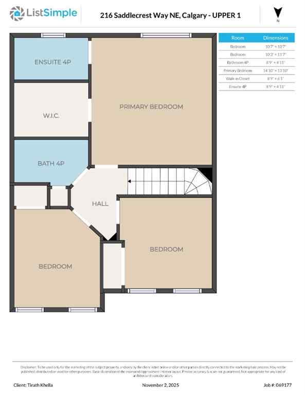 MLS® A2269316 - 216 Saddlecrest Way NE in Saddle Ridge Calgary, Residential