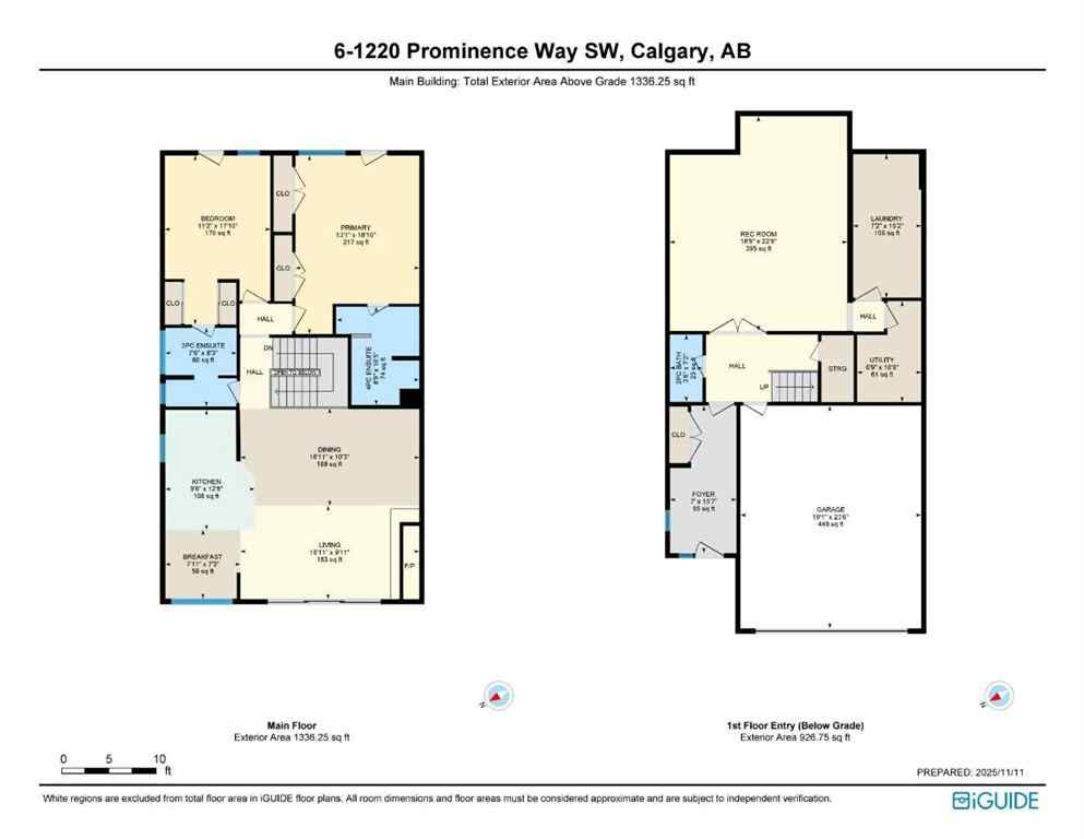 MLS&reg; # A2269996 - Unit #6 1220 Prominence Way SW in Patterson Calgary, Residential Open Houses