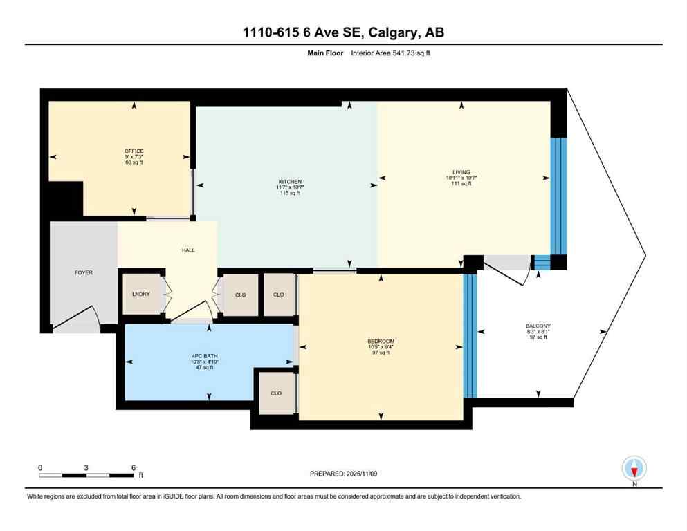 MLS&reg; # A2270051 - Unit #1110 615 6 Avenue SE in Downtown East Village Calgary, Residential Open Houses