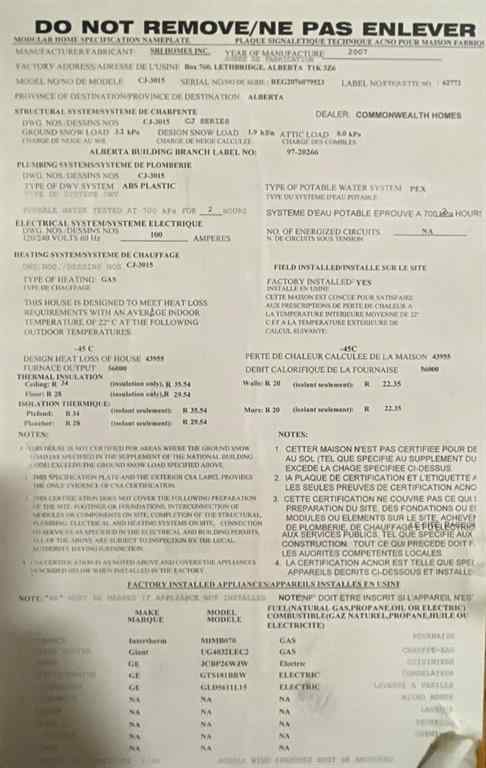 MLS&reg; # A2270501 - 384-410 Conductor Blvd   in NONE Coaldale, Mobile Open Houses