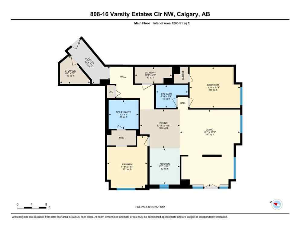 MLS® A2270559 - Unit #808 16 Varsity Estates Circle NW in Varsity Calgary, Residential