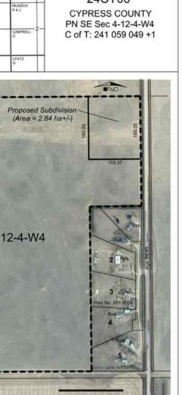 MLS® # A2270655 -  Range Road 43   in NONE Rural Cypress County, Land Open Houses