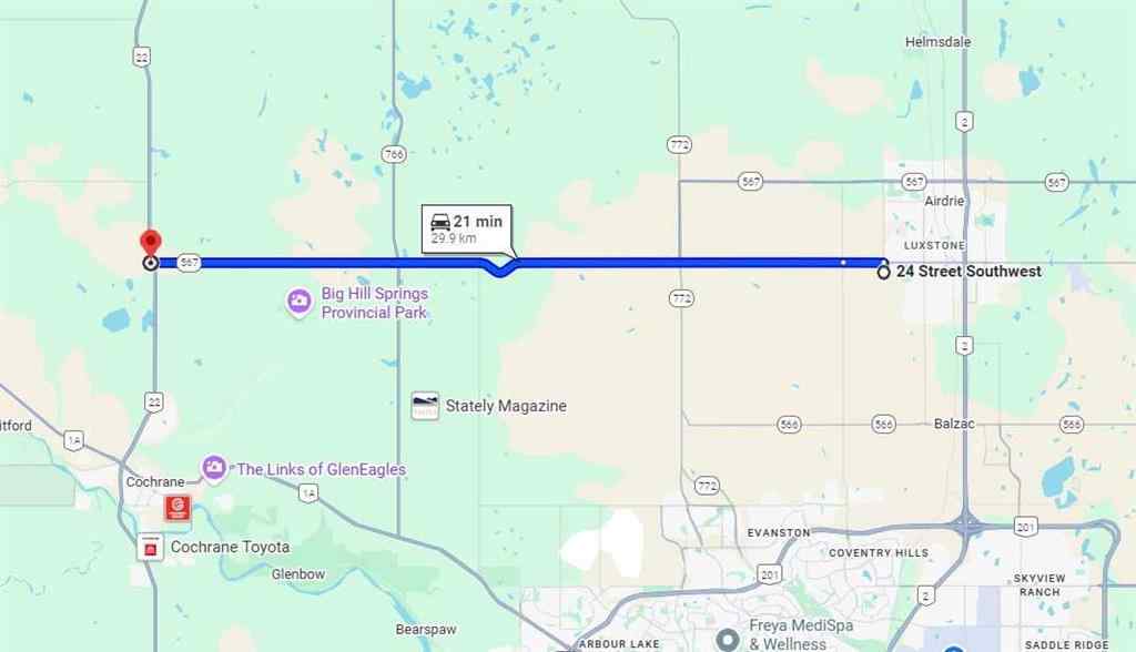 MLS&reg; # A2270949 - 42229 Weedon Trail  in NONE Rural Rocky View County, Land Open Houses