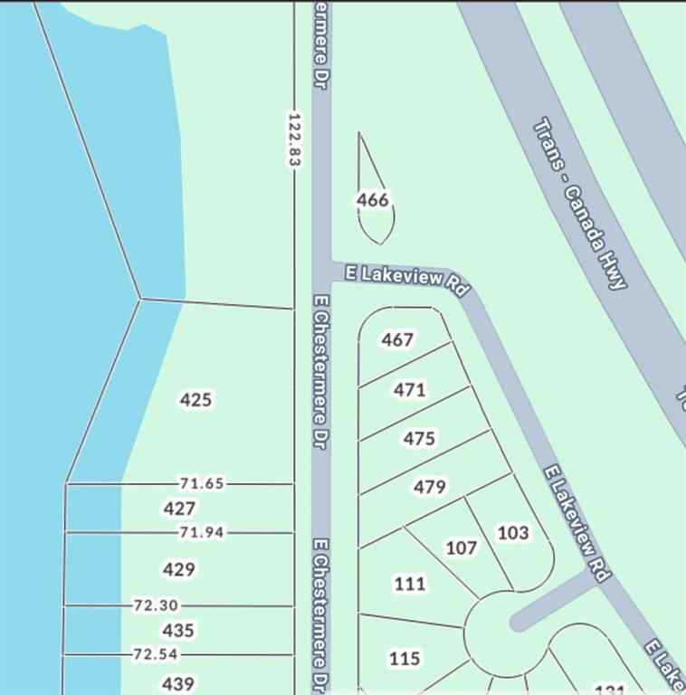 MLS® A2270981 - 467 EAST LAKEVIEW Road  in East Lakeview Shores Chestermere, Land