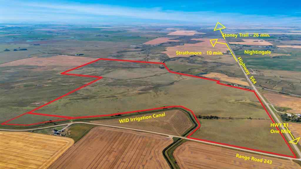 MLS&reg; # A2271036 -  Highway 564 & Range Road 243   in NONE Rural Wheatland County, Land Open Houses