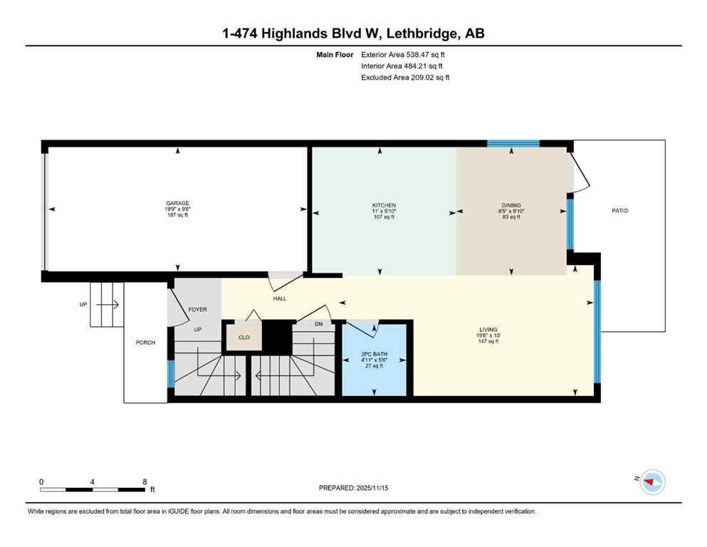 MLS&reg; # A2271178 - Unit #1 474 Highlands Boulevard W in West Highlands Lethbridge, Residential Open Houses