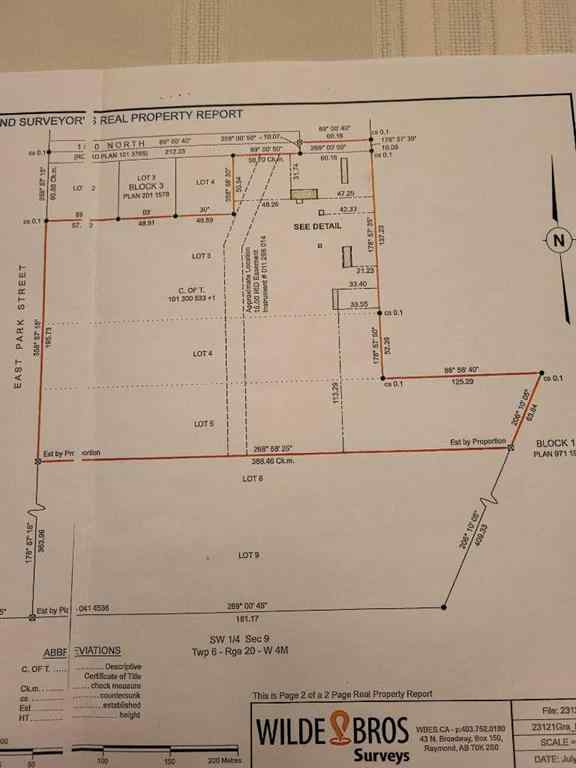 MLS&reg; # A2271212 - 595E 100 N   in NONE Raymond, Land Open Houses