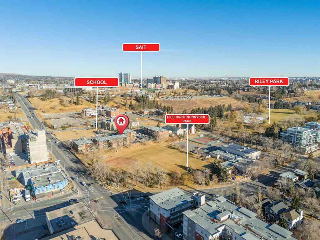 MLS&reg; # A2271213 - Unit #438 1421 7 Avenue NW in Hillhurst Calgary, Residential Open Houses