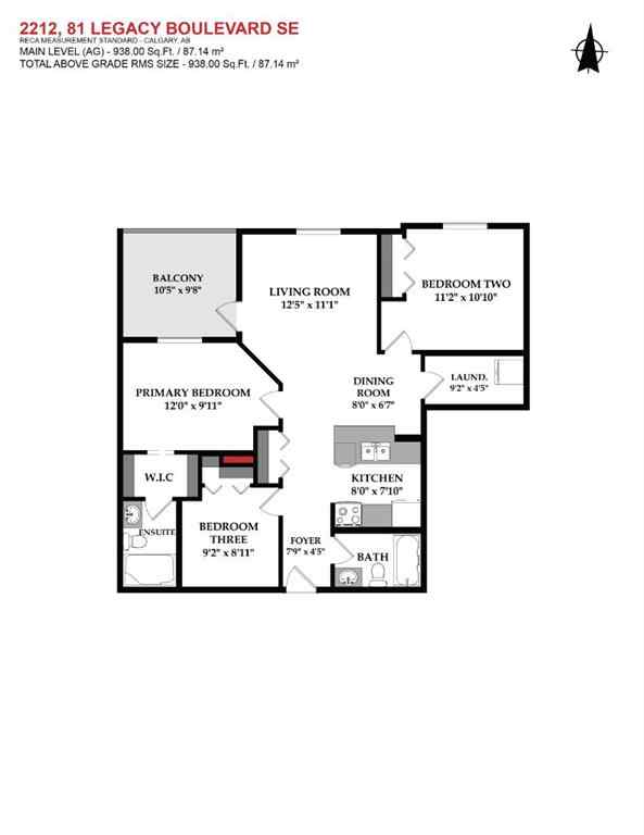 MLS&reg; # A2271270 - Unit #2212 81 Legacy Boulevard SE in Legacy Calgary, Residential Open Houses