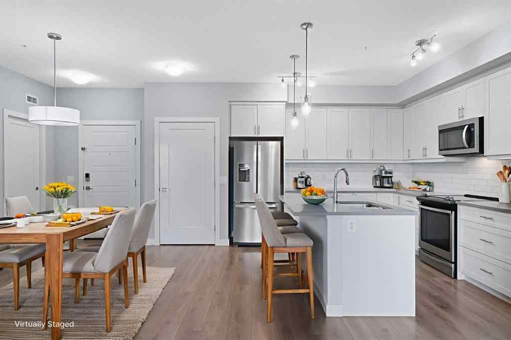 MLS&reg; # A2271297 - Unit #308 100 Auburn Meadows Manor SE in Auburn Bay Calgary, Residential Open Houses