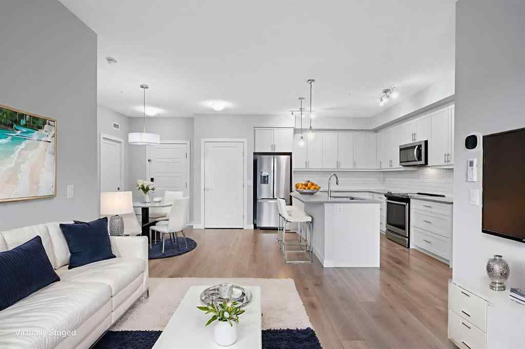 MLS&reg; # A2271297 - Unit #308 100 Auburn Meadows Manor SE in Auburn Bay Calgary, Residential Open Houses