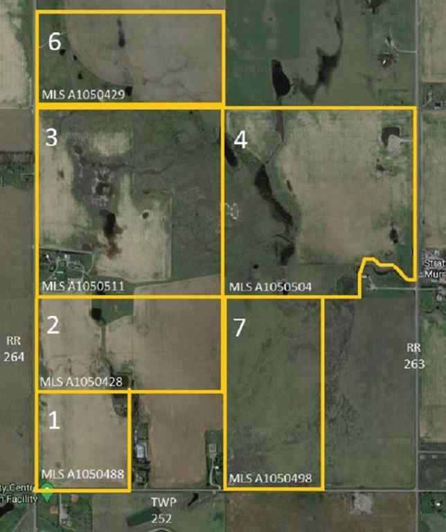 MLS&reg; # A2271394 - W4R26T25S16QNW Range Road 264 Range  in NONE Rural Wheatland County, Land Open Houses