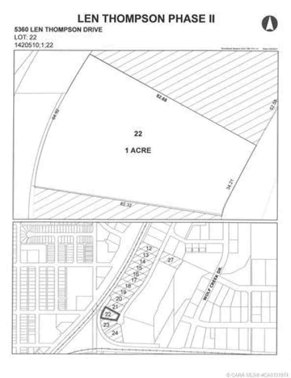 MLS® CA0131974 - 5360 Len Thompson Drive  in Wolf Creek Industrial Park Lacombe, Commercial