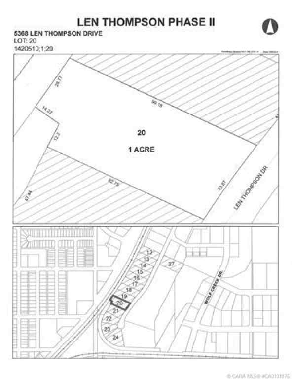 MLS® CA0131976 - 5368 Len Thompson Drive  in Wolf Creek Industrial Park Lacombe, Commercial