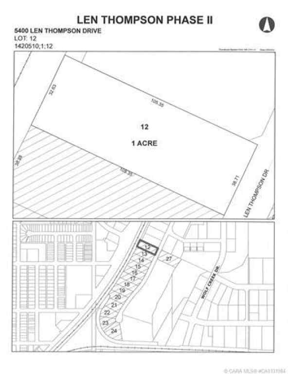 MLS® CA0131984 - 5400 Len Thompson Drive  in Wolf Creek Industrial Park Lacombe, Commercial