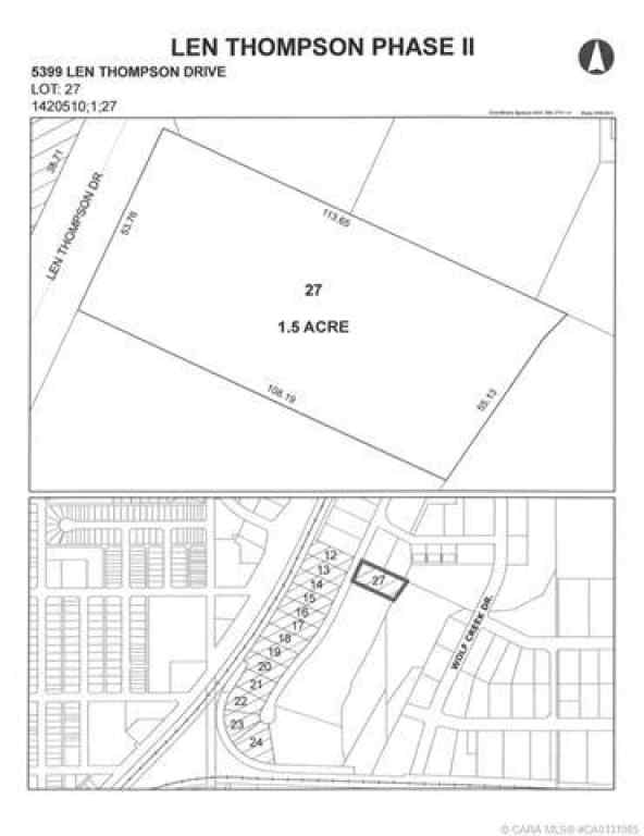 MLS® CA0131985 - 5399 Len Thompson Drive  in Wolf Creek Industrial Park Lacombe, Commercial