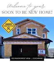 Just listed Rivercrest homes for sale new 503 Rivercrest View  in Rivercrest Cochrane