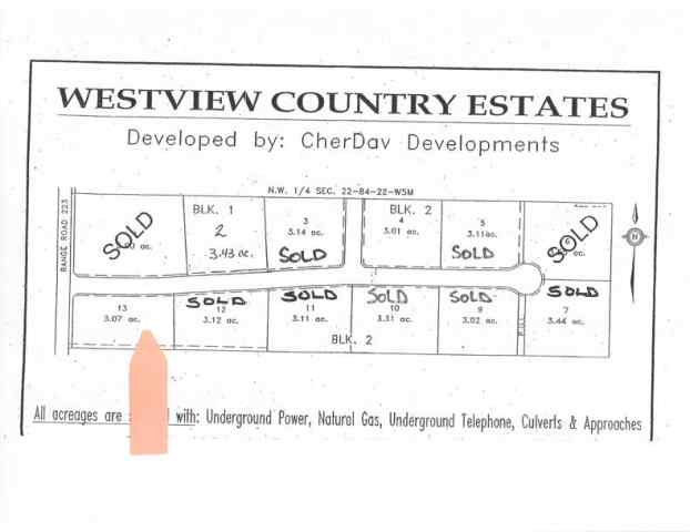 NONE real estate  223 Range  in NONE Rural Northern Lights, County of