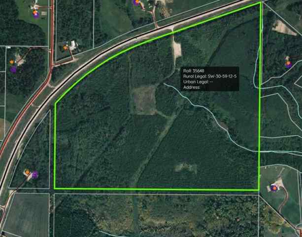 NONE real estate SW - 30-59-12 W5   in NONE Rural Woodlands County