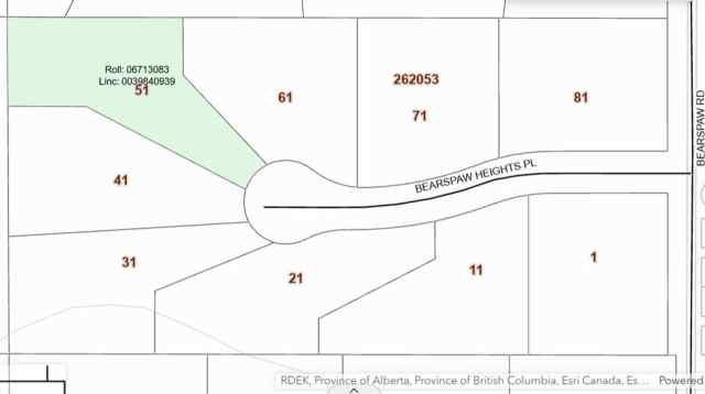 NONE real estate 51 Bearspaw Heights Place  in NONE Rural Rocky View County