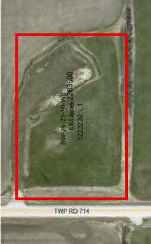 NONE real estate SW-28-71-10-6, 6.65 acre parcel - Lot 1 off   in NONE Rural Grande Prairie No. 1, County of
